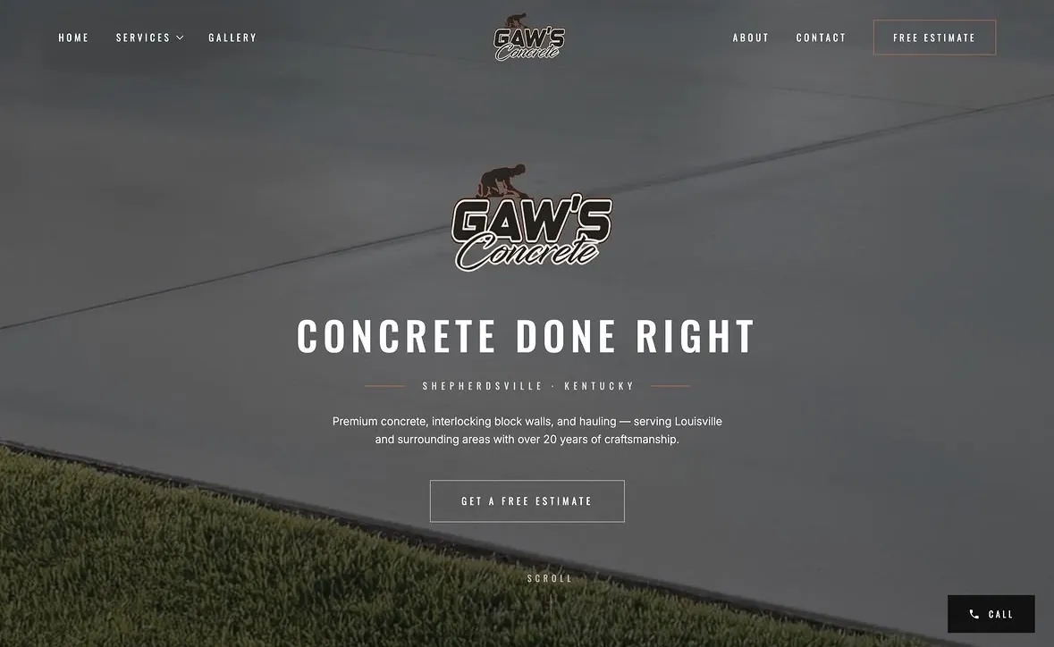 Gaw's Concrete, Concrete contractor, Louisville, KY